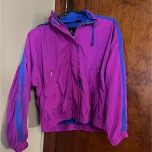 Vintage Lizport Purple and Blue Windbreaker Jacket